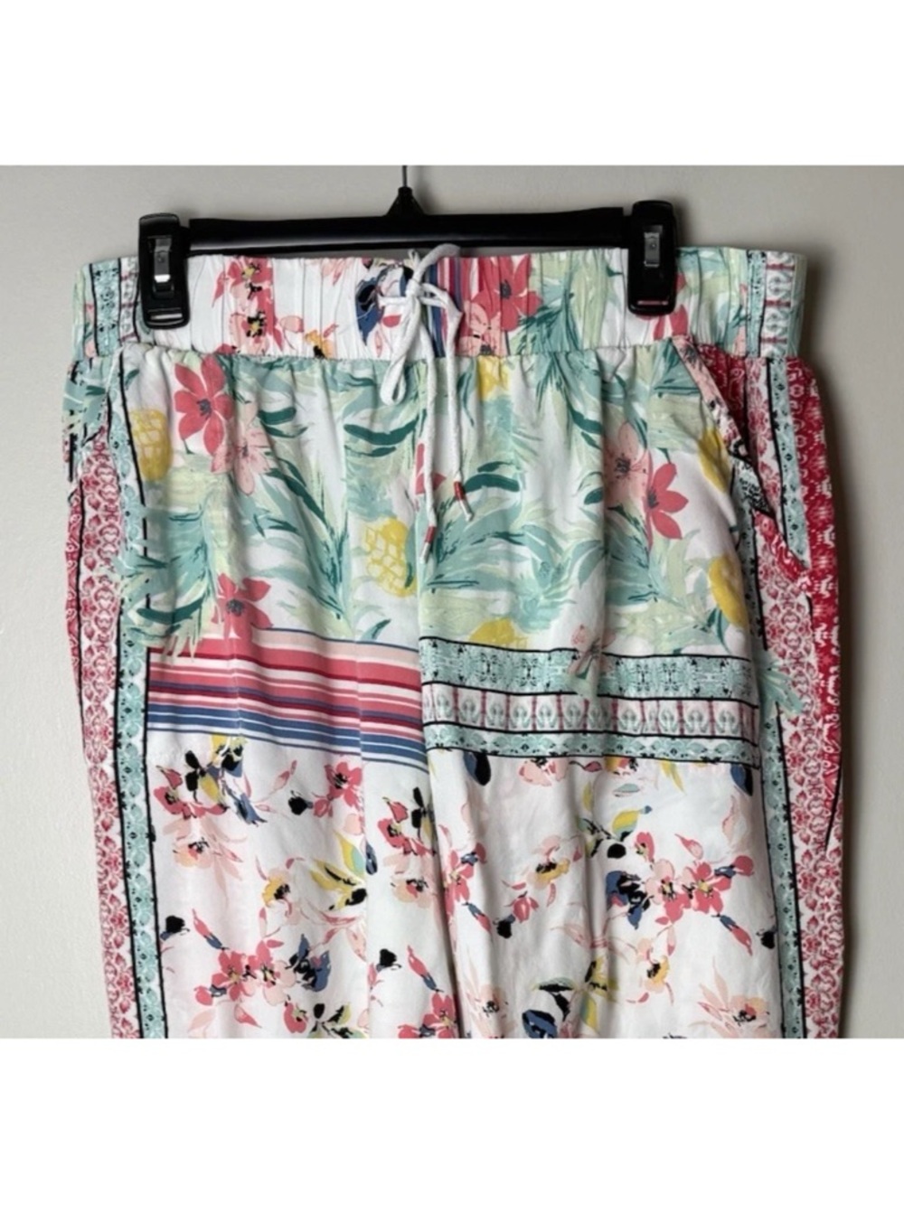 Sleep by Cacique Women's Pajama Lounge Pants Size 18 20 Wide Leg Tropical Floral - Picture 3 of 7